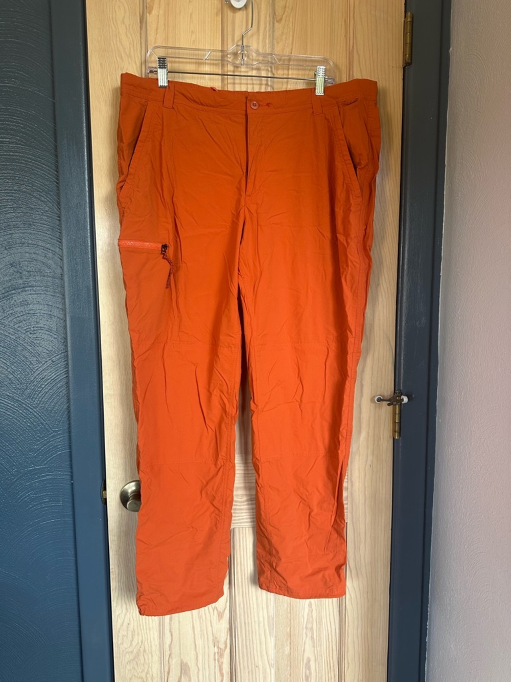 Women's Orange Lightweight Hiking Pants